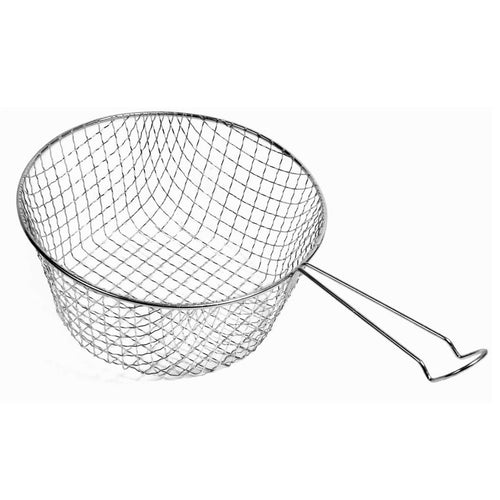 Professional Stainless Steel Chip Pan Basket 18cm Frying Basket