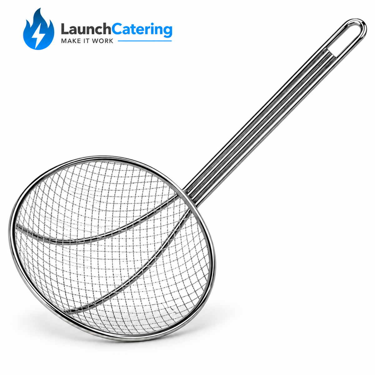 Heavy Duty Professional Commercial Nickel Plated Steel Skimmer 300mm (12in)