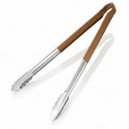Colour coded 16 inch stainless steel catering serving tongs for HACCP food safety