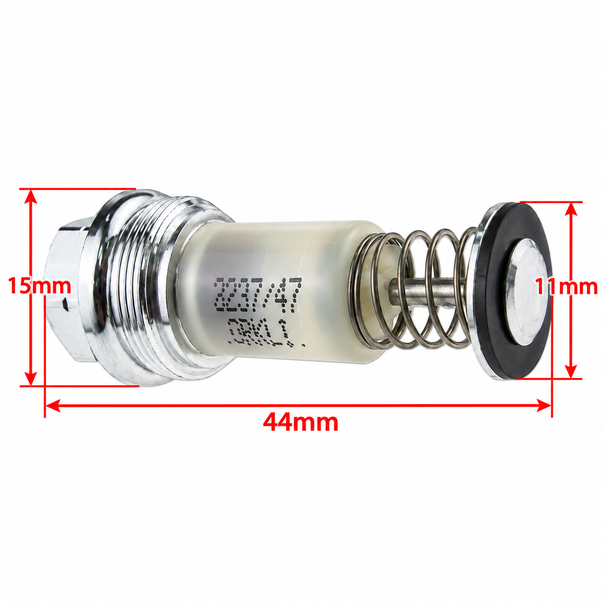 Magnet Unit 44mm for PEL 23S Gas Valve M9x1 Thermocouple - Electrolux Zanussi 056596 Bonnet 71027E