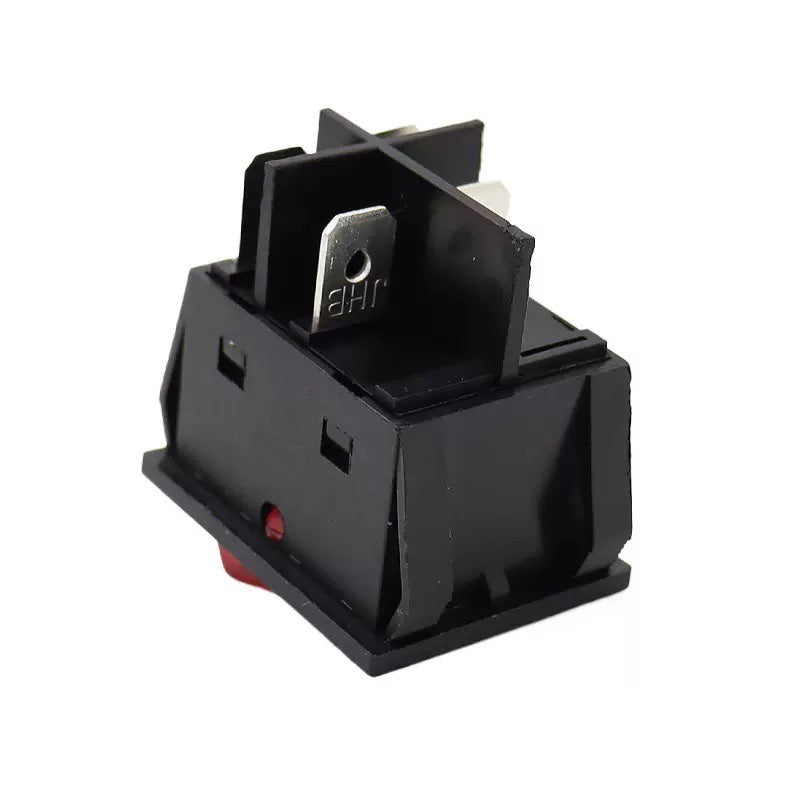 Commercial Equipment Switch / 4 Pin ON OFF (Red) / 30A 250V / 30.5 x 22mm