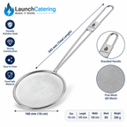 Commercial Fryer Lifter, 16cm Stainless Steel 80 Mesh