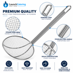 Nickel Plated Heavy Duty Commercial Steel Skimmer 125mm (5in)
