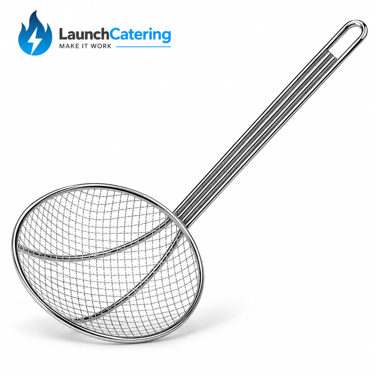 Nickel Plated Heavy Duty Commercial Steel Skimmer 150mm (6in)