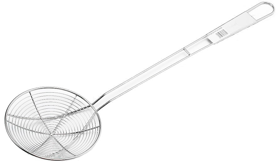 Professional Stainless Steel Round Skimmer 24cm Spider Strainer