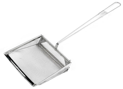 Professional Stainless Steel Square Skimmer 20cm 80 Mesh