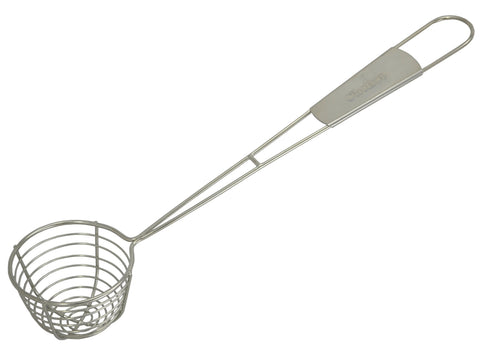Professional Stainless Steel Perforated Pea Vegetable Ladle 6.3cm