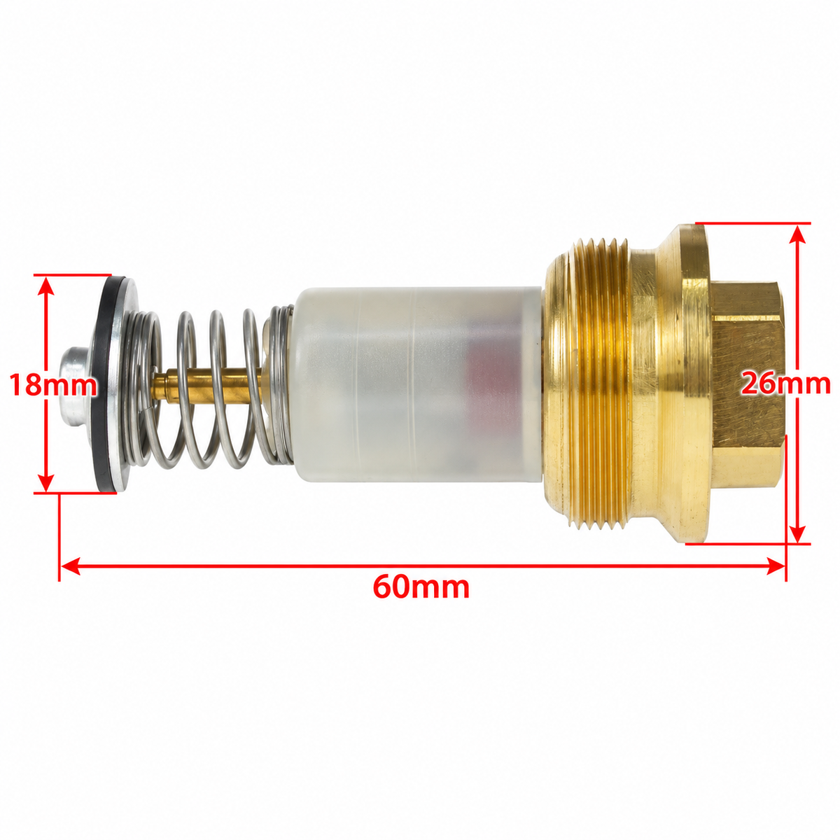 Brass Magnet Unit 60mm 26mm Hex M9x1 Thermocouple Gas Safety Valve FSD FFD Universal