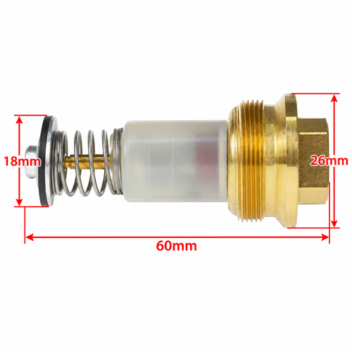 Brass Magnet Unit 60mm 26mm Hex M9x1 Thermocouple Gas Safety Valve FSD FFD Universal