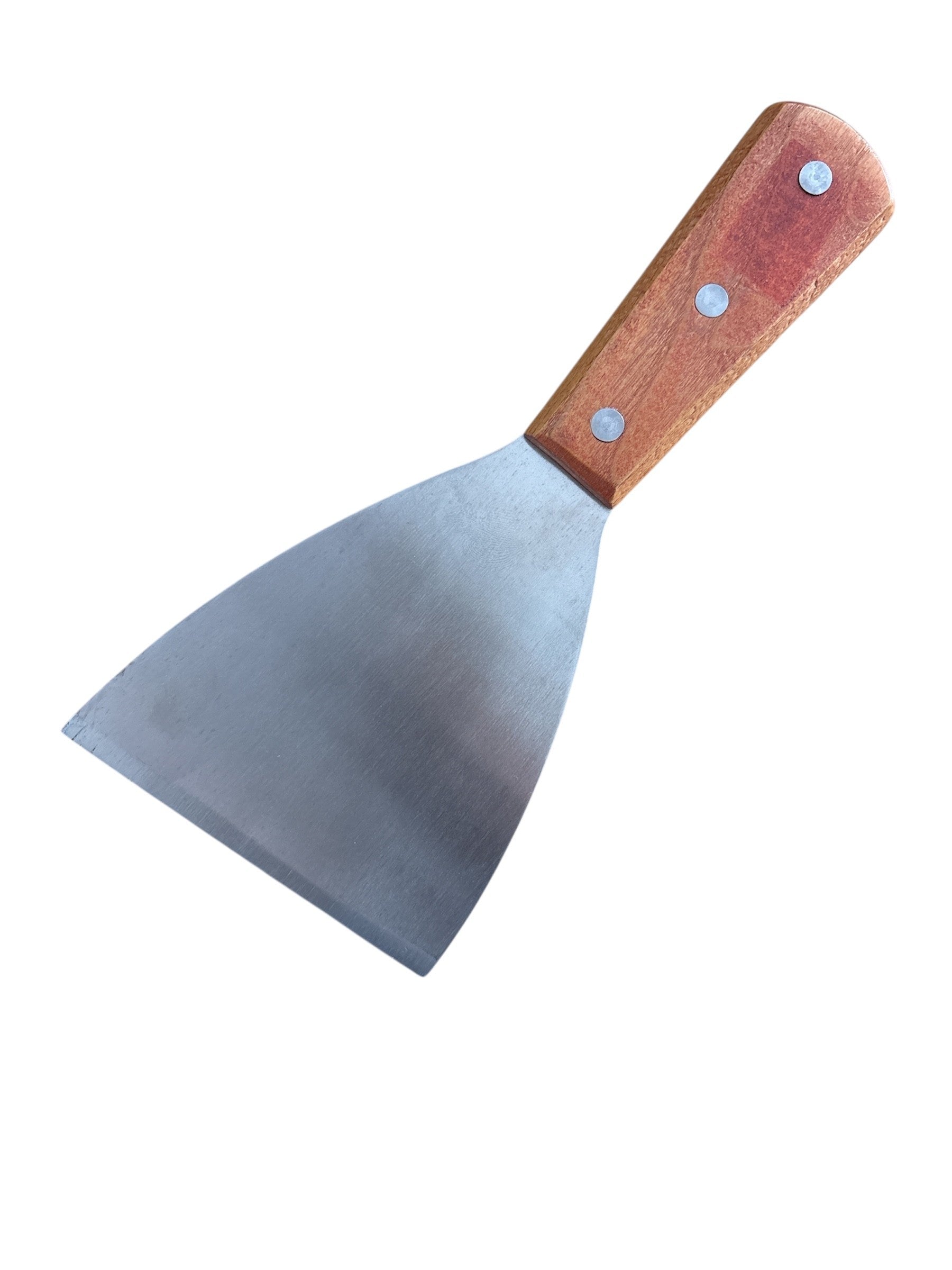 Professional Griddle Scraper Wooden Handle 125 x 125mm