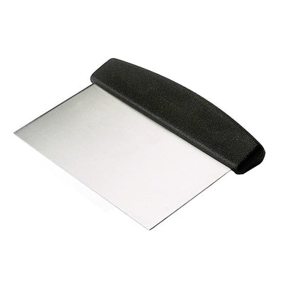 Black handle professional stainless steel dough scraper