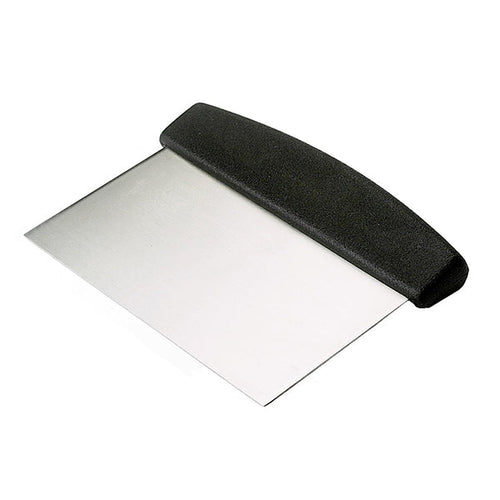 Black handle professional stainless steel dough scraper