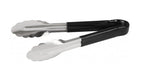 Colour coded 9 inch stainless steel catering serving tongs for HACCP food safety