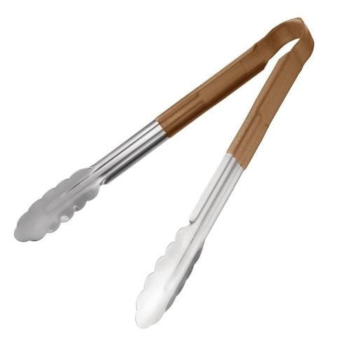 Colour coded serving tongs, 12 inch, HACCP food safety set
