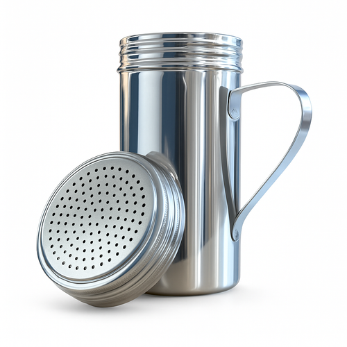 Professional Stainless Steel Dredger Shaker 16oz Flour Sugar