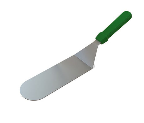 Professional Stainless Steel Solid Turner Fish Slice Green Handle