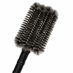Long Handle 45.7cm Heavy Duty 304 Stainless Steel BBQ Grill Cleaning Brush with Scraper