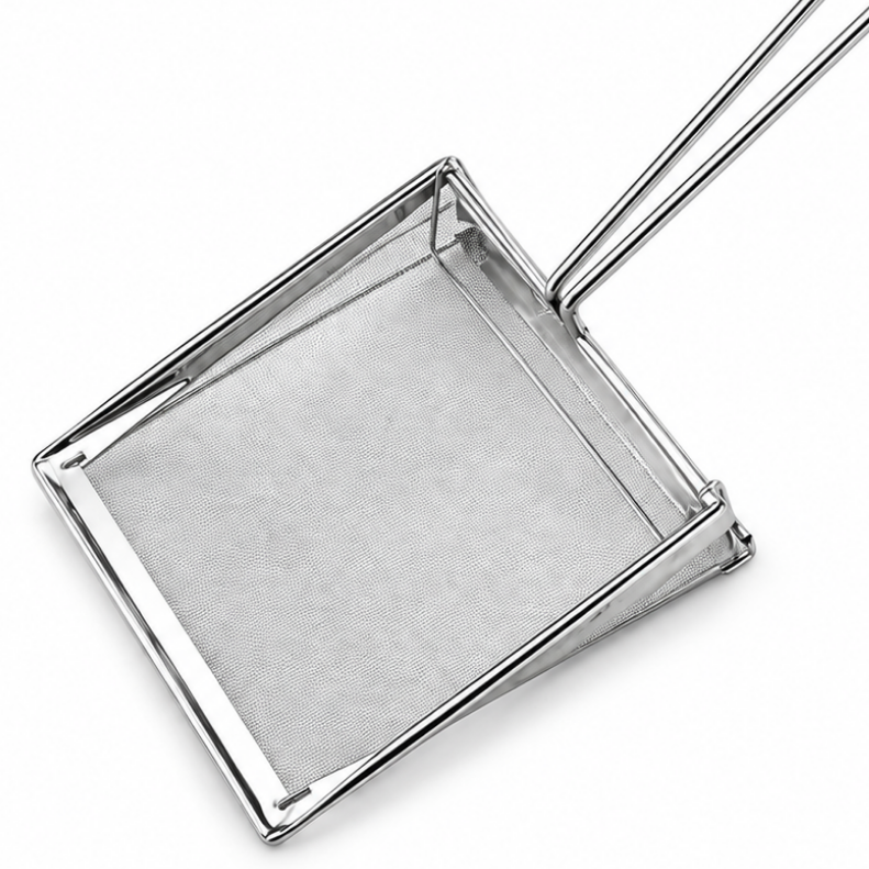 Heavy Duty Professional Commercial Stainless Steel Fryer Oil Skimmer 20cm 50 Mesh