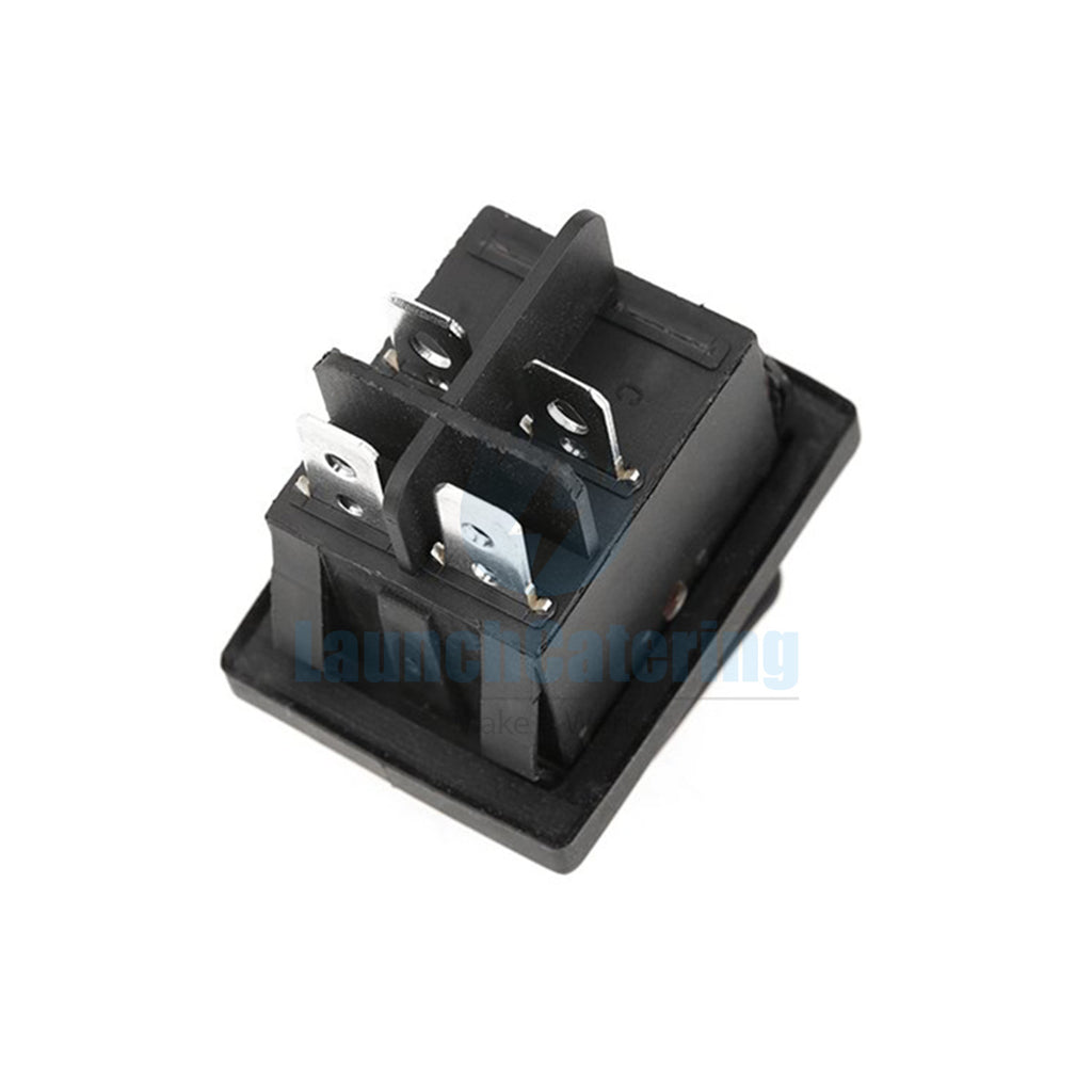 Heavy Duty Waterproof Seal Rocker Switch ON/OFF DPST KCD4 Black
