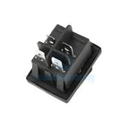 Heavy Duty Waterproof Seal Rocker Switch ON/OFF DPST KCD4 Black