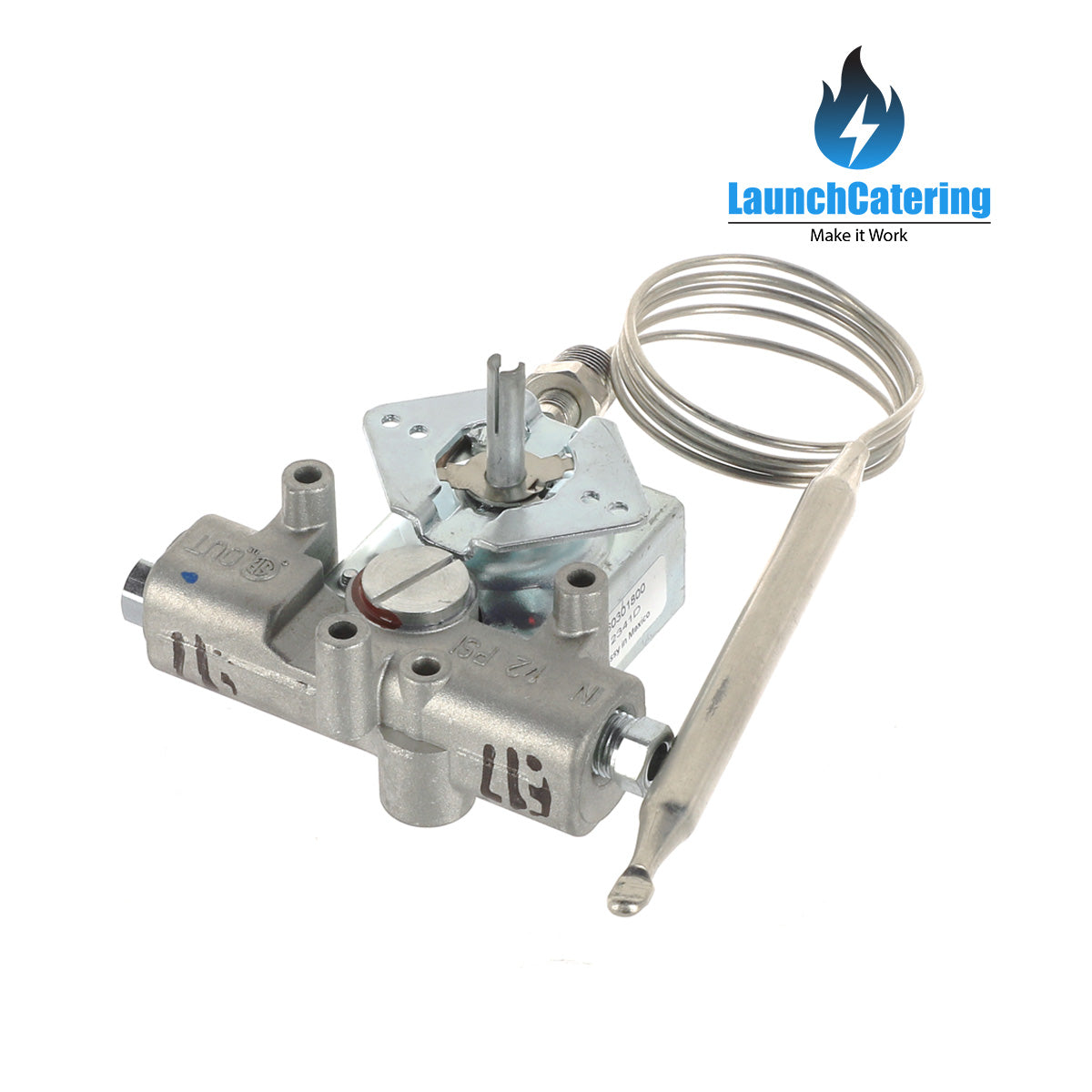 Gas Thermostat Control 220-400°F Bulb 5-3/8” x 3/8” Gland 1/4”