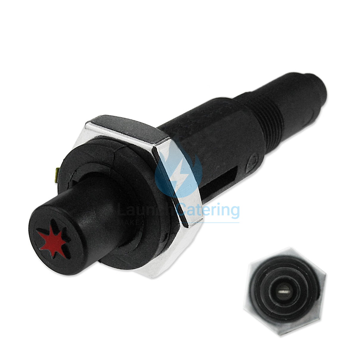 22 mm  Push Button Piezo Igniter Gas Heater One Outlet flat