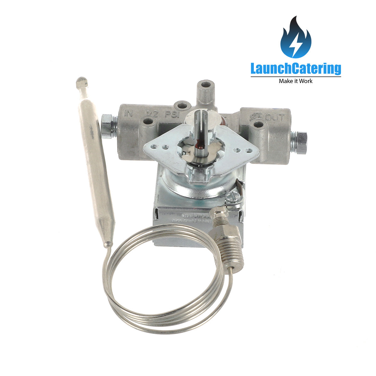 Gas Thermostat Control 220-400°F Bulb 5-3/8” x 3/8” Gland 1/4”