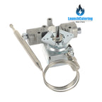 Gas Thermostat Control 220-400°F Bulb 5-3/8” x 3/8” Gland 1/4”