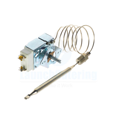 Millivolt Gas Fryer Operating Thermostat 200-400F 36 Capillary 1/4 NPT for Commercial Fryer
