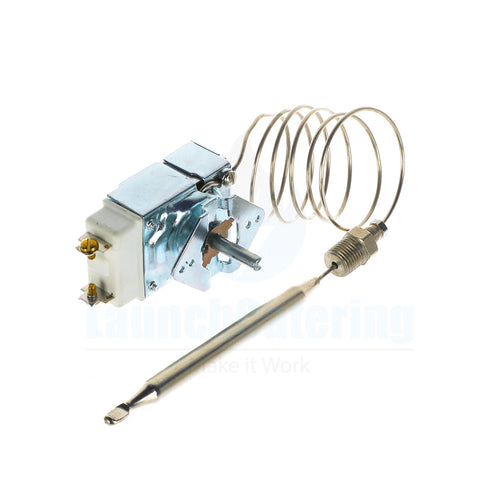 Millivolt Gas Fryer Operating Thermostat 200-400F 36 Capillary 1/4 NPT for Commercial Fryer