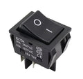 Commercial Equipment Switch / 4 Pin ON OFF (Black) / 30A 250V / 30.5 x 22mm