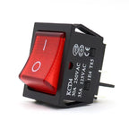 Commercial Equipment Switch / 4 Pin ON OFF (Red) / 30A 250V / 30.5 x 22mm
