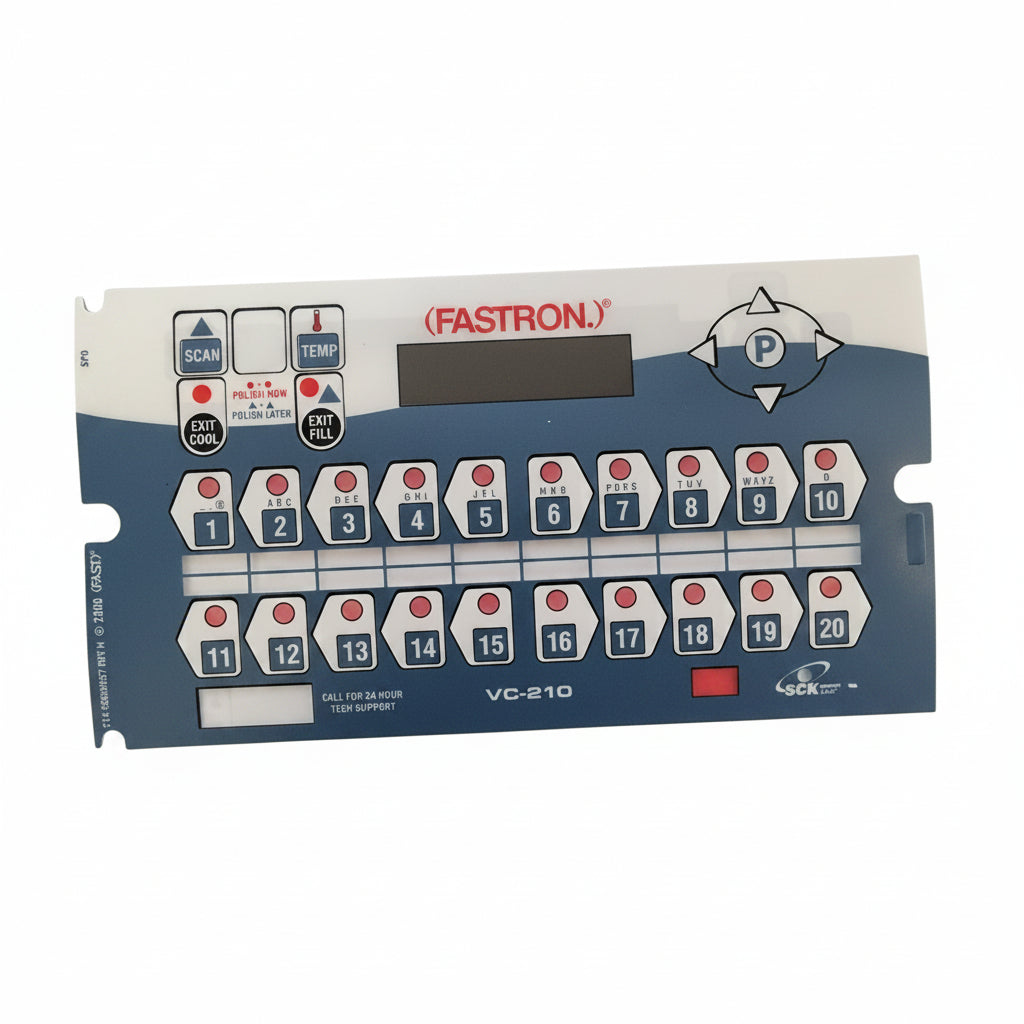 Fastron VC-210 Display Decal Sticker Overlay For Henny Penny 500 580 590 600 690 Series Fryers