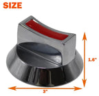 Universal Gas Control Knob Set Heavy Duty Zinc Multi-Size Propane/Natural