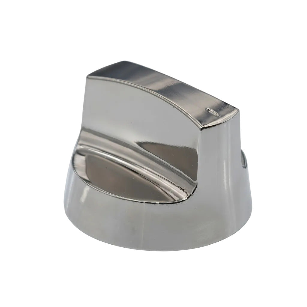 Gas Cooker Control Knob Heavy Duty Chrome Zinc Alloy Ø57mm 8mm Shaft Main image