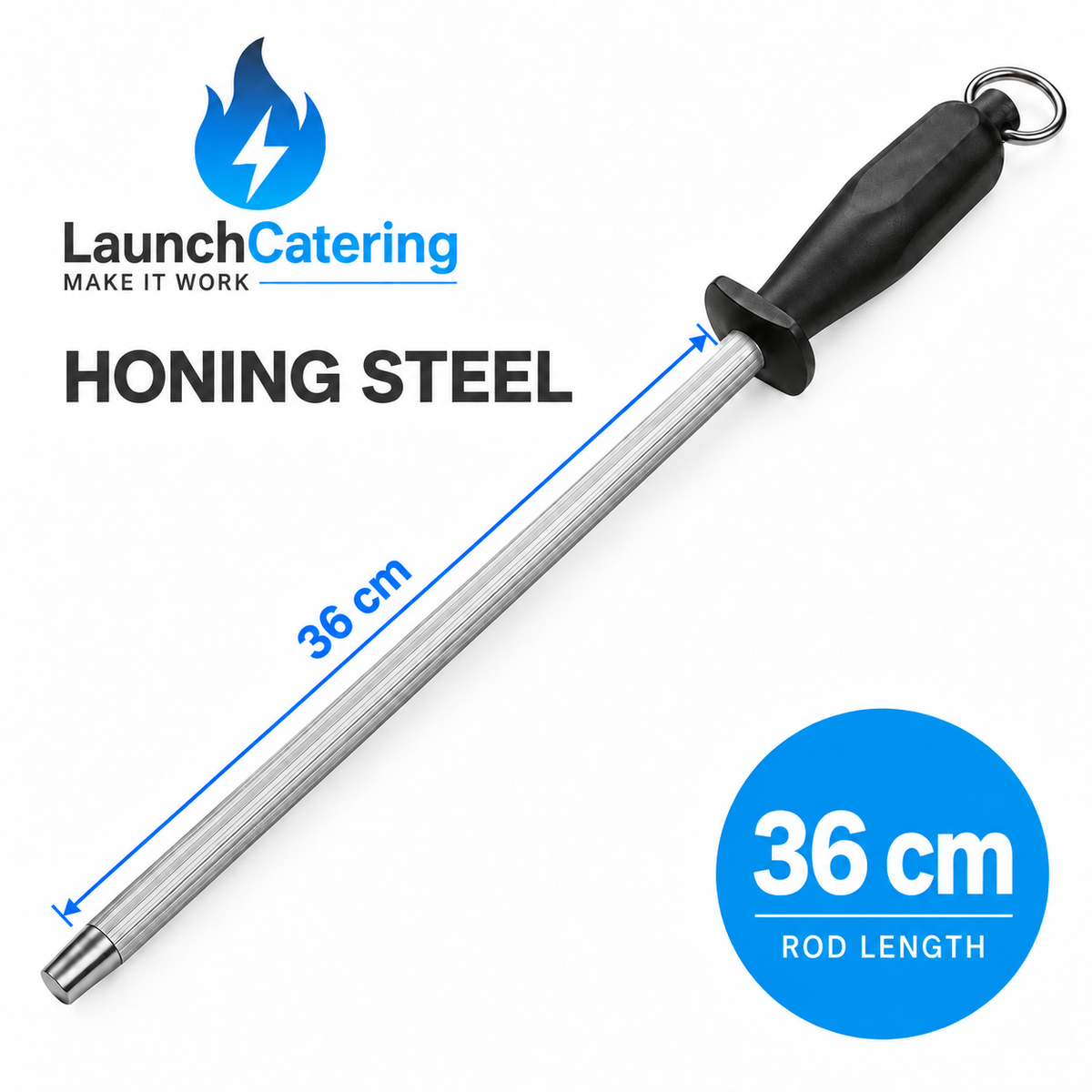 35 Cm Heavy Duty Professional Commercial Sharpening Steel Blade/Rod