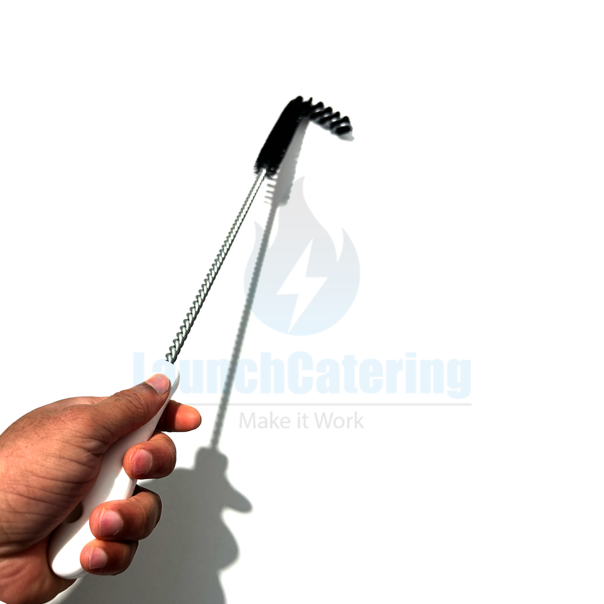 L-Shape Fryer Cleaning Brush 592mm Angled for Commercial Fryer