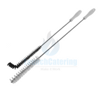 2-Piece Fryer Brush Set L-Shape and Straight for Commercial Fryer