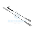 2-Piece Fryer Brush Set L-Shape and Straight for Commercial Fryer