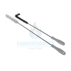 2-Piece Fryer Brush Set L-Shape 12126 and Straight 12112 for Commercial Pressure Fryer