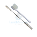 2-Piece Fryer Brush Set Straight and Gong for Commercial Fryer