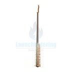 2-Piece Fryer Brush Set L-Shape and Straight for Commercial Fryer