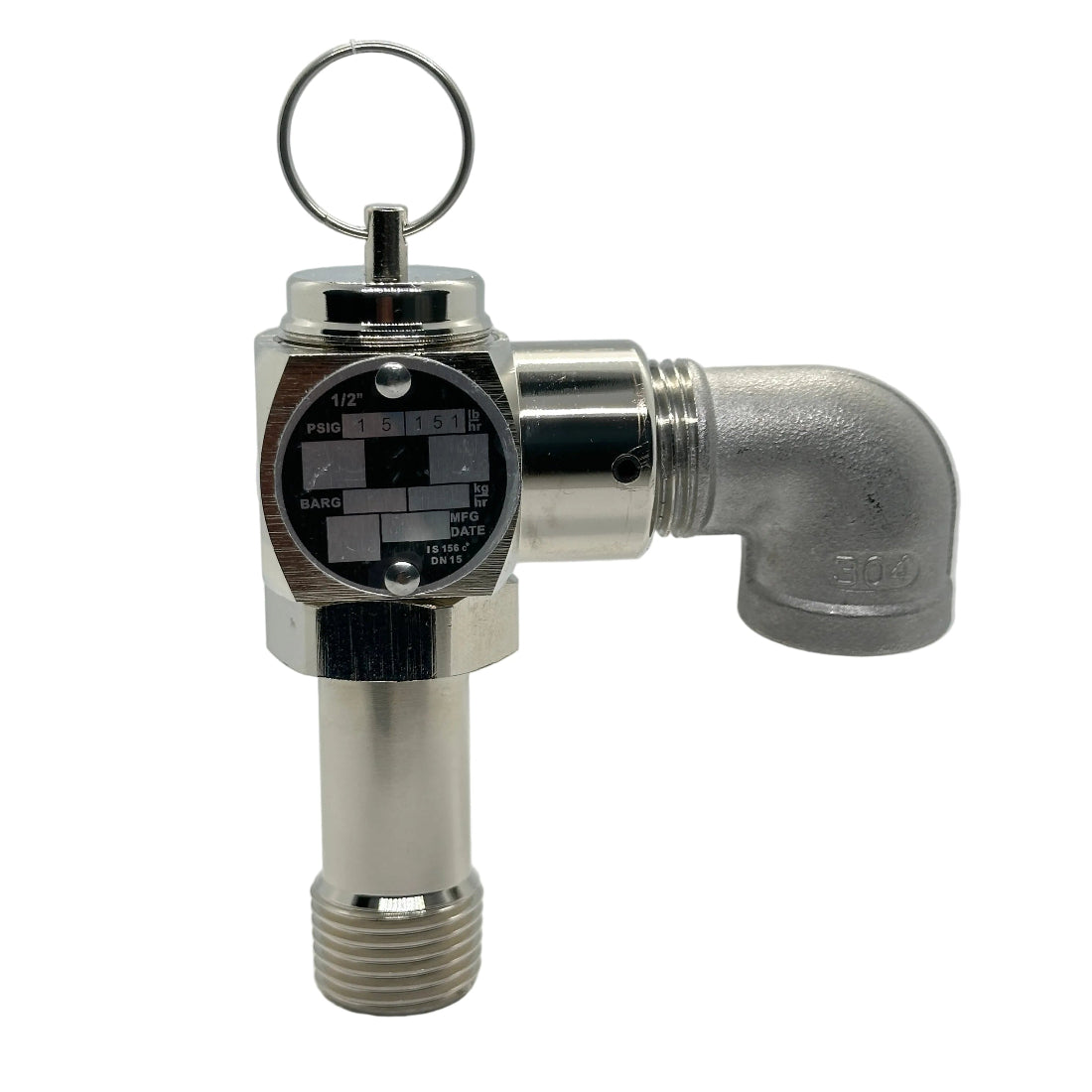Henny Penny Pressure Fryer Safety Relief Valve 1/2" 15 PSI (Part No. 59742)