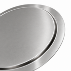 Pizza pan lid 16 inch stainless steel locking lid for pizza tray