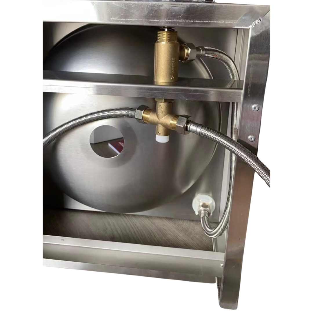Hamoki KYL43 231045 knee-operated stainless steel hand wash basin - view 2