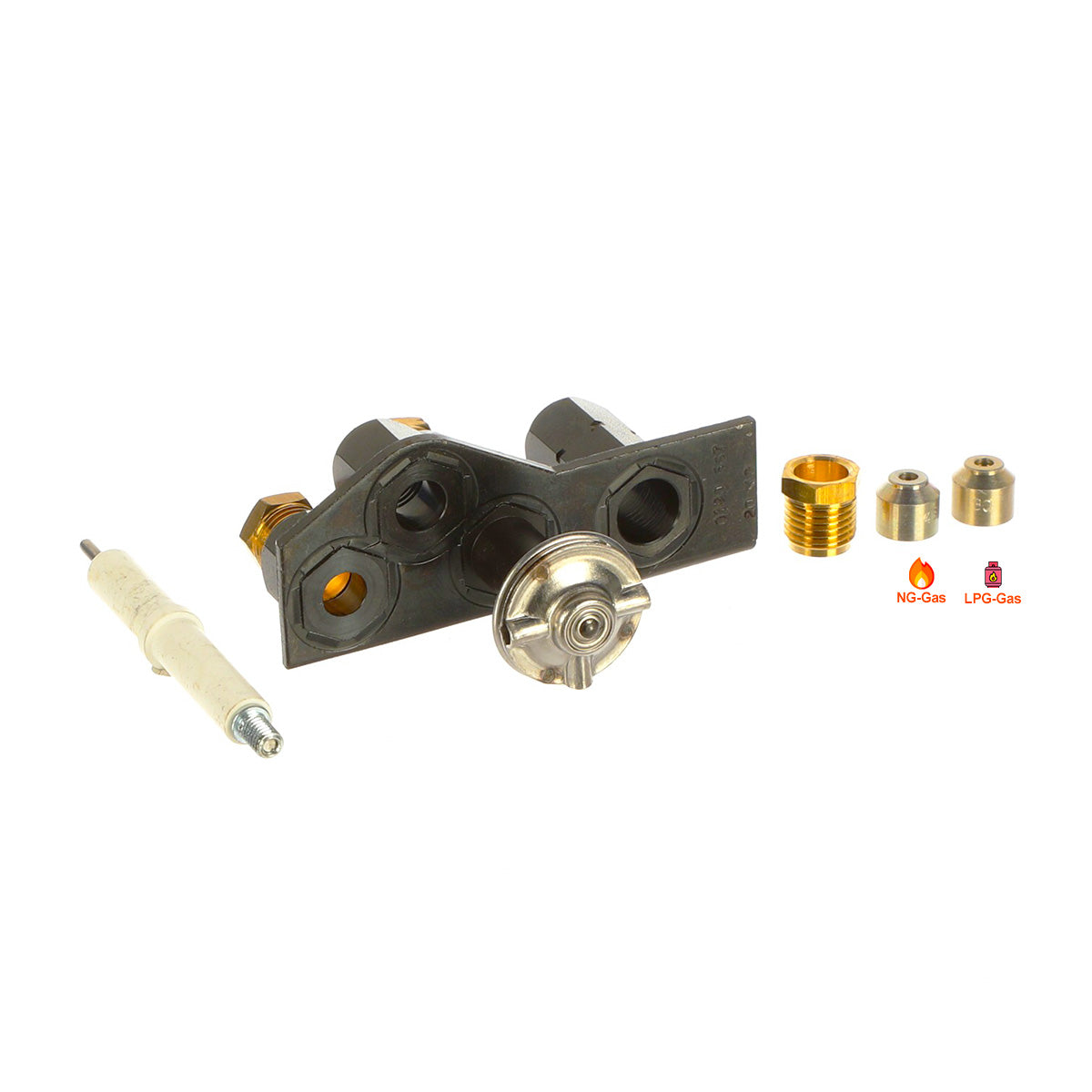 SIT0.190.603 Gas Pilot Burner Series 190 3 Flame Garland Electrolux Zanussi Lincat Commercial with Electrode Spare Part
