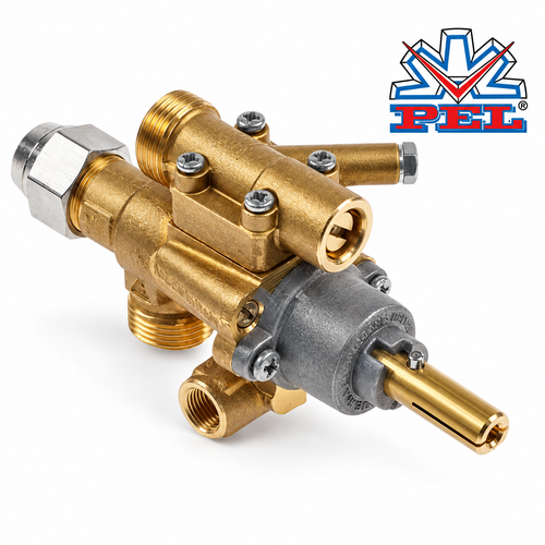 PEL 22S/O Gas Tap Safety Valve  flow regulator, outlet ø12mm, below