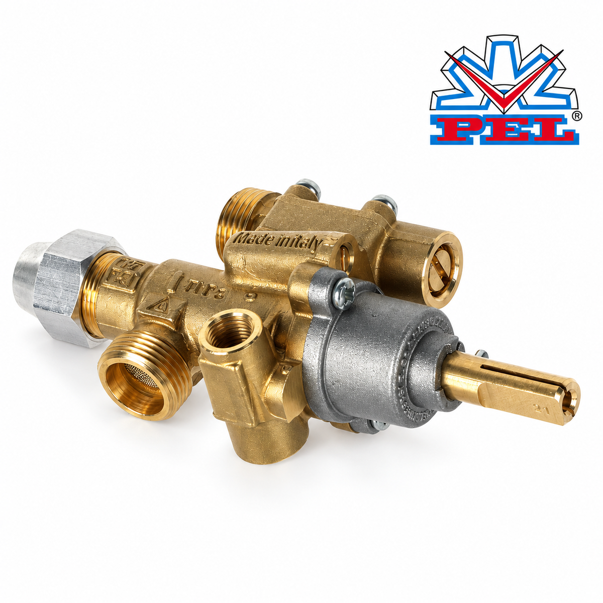 PEL 22S/O Gas Tap Safety Valve  flow regulator, outlet ø12mm, below