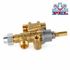PEL 22S/O Gas Tap Safety Valve  flow regulator, outlet ø12mm, below
