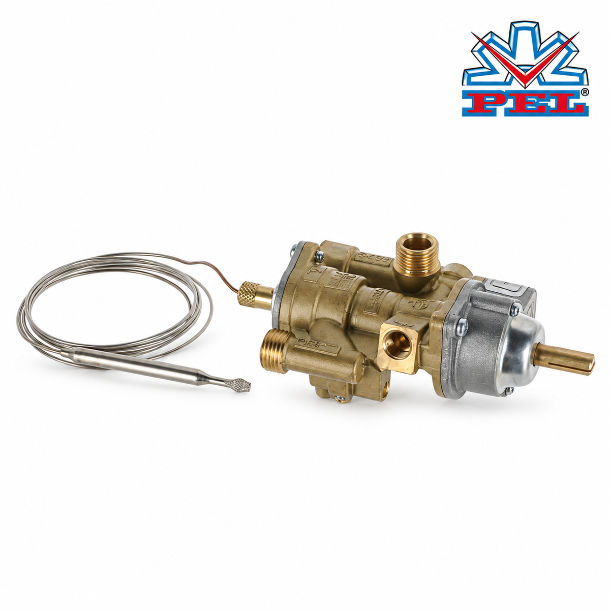 PEL 25ST Thermostatic Gas Valve 100-300C, M9x1 TC, 22/15mm above